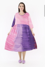 AKH viscose A-lijn jurk met zakken /apart stretch