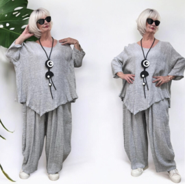 Moonshine oversized linnen top/tuniek apart