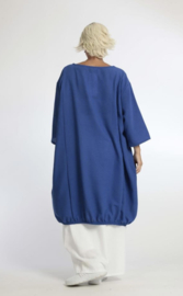 AKH linnen/viscose jurk/tuniek  met zakken apart