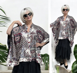Jean Marc Philippe oversized viscose A-lijn tuniek/top