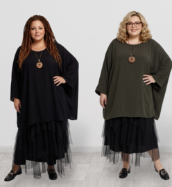 ITALIA MODA  viscose tuniek/poncho/ meerdere kleuren