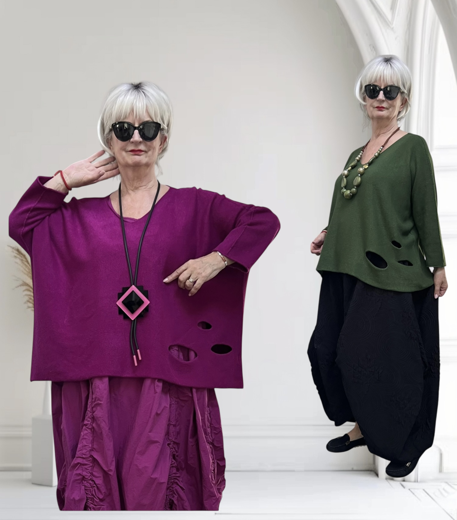 Moonshine oversized  viscose mix gebreide top /in meerdere kleuren