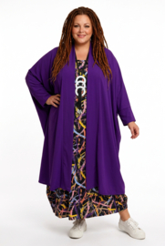 AKH oversized chique A-lijn blazer/vest met zakken apart