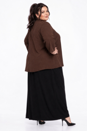 ITALIA MODA oversized viscose crepe vest/blazer met pailetten/in meerdere kleuren