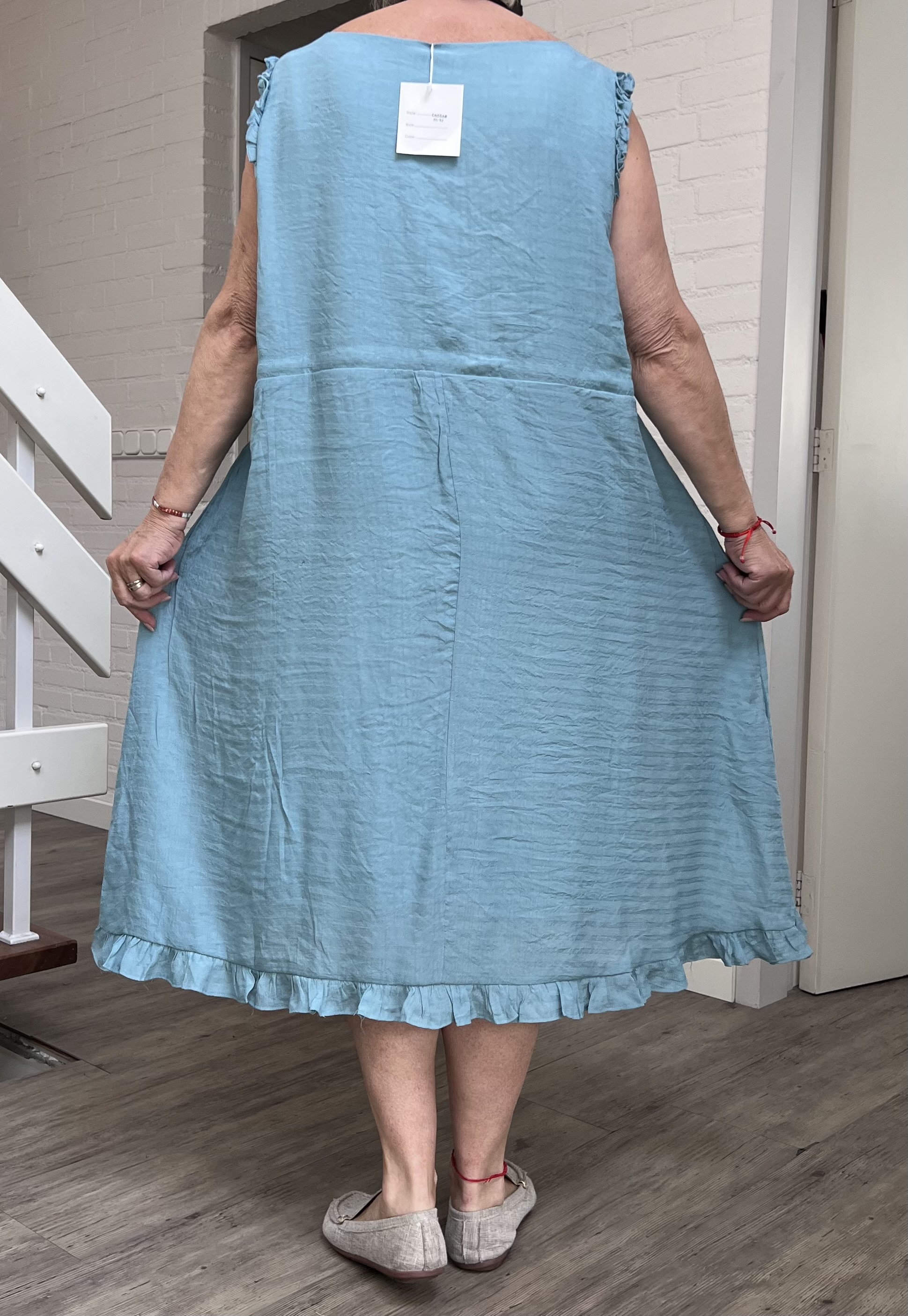 Pomme Rouge Paris  viscose  A-lijn jurk/gevoerd