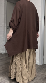 ITALIA MODA oversized katoen A-lijn tuniek stretch/in meerdere kleuren