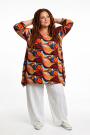 New Jersey viscoseA-lijn tuniek met zakken stretch