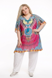 ONE OF A KIND  viscose zomer poncho/tuniek