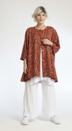 AKH oversized tricot viscose mix A-lijn blazer/vest apart stretch
