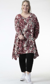 AKH oversized viscose A-lijn tuniek apart  stretch