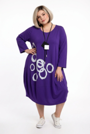 New Jersey viscose ballon jurk stretch