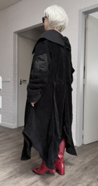 Vincenzo Allocca  fleece jas/vest/blazer stretch zwart