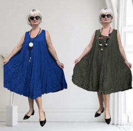 ITALIA MODA oversized viscose A-lijn jurk /in meerdere kleuren