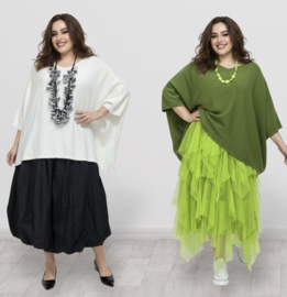 ITALIA oversized viscose mix gebreide top/in meerdere kleuren