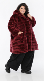 AKH oversized ballon winterjas van knuffelige pluche kwaliteit