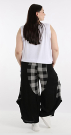 AKH viscose ballon broek zwart/grijs