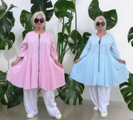 AKH  katoen  A-lijn vest/tuniek/blazer /in meerdere kleuren