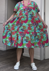 One Summer  viscose A-lijn jurk