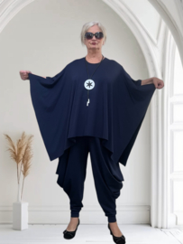SASHA BARI jersey oversized katoen vrijetijdspak(tuniek + broek) apart stretch /in meerdere kleuren