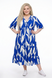 Vincenzo Allocca oversized viscose  BOHO A-lijn jurk apart