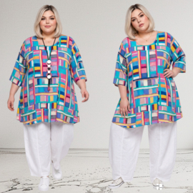 Naveed oversized viscose A-lijn tuniek