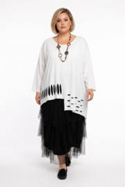 Moonshine oversized  katoen tricot tuniek apart stretch