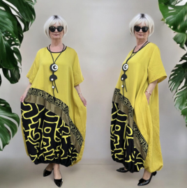Zedd Plus oversized viscose jurk met zakken apart