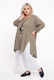 Moonshine katoen tricot A-lijn tuniek stretch apart