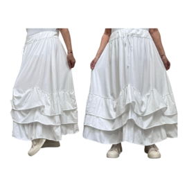 Moonshine katoen jersey rok wit