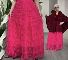ITALIA MODA  oversized tule rok gevoerd