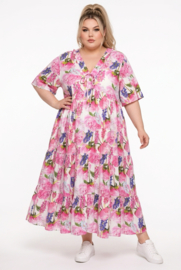 Vincenzo Allocca oversized viscose  BOHO A-lijn jurk apart