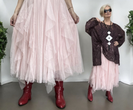 ITALIA MODA oversized tule rok gevoerd
