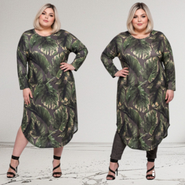 SASHA LOLA oversized viscose ballon jurk /stretch