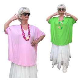 ITALIA oversized viscose top /in meerdere kleuren