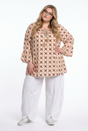 ITALIA oversized viscose blouse/top