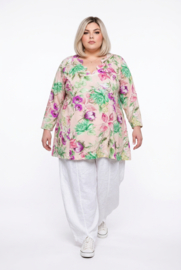 Ophilia viscose A-lijn tuniek  met aparte decolleté stretch