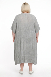 Moonshine de modieuze kleuring katoen A-lijn jurk grijs