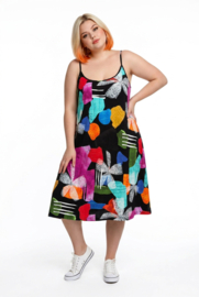 Ophilia viscose A-lijn tuniek/jurk  stretch