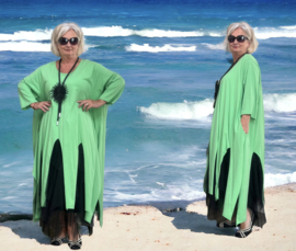 Moonshine oversized  katoen tricot tuniek/jurk apart /in meerdere kleuren