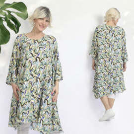 AKH oversized viscose A-lijn tuniek apart  