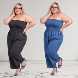 Sissi oversized mousseline katoen jumpsuit/in meerdere kleuren