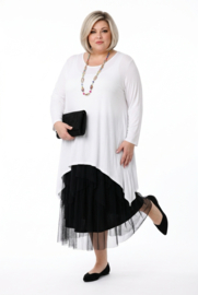 Moonshine oversized viscose A-lijn tuniek stretch