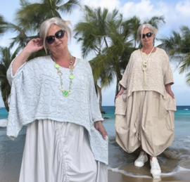 Moonshine oversized  katoen top apart stretch /in meerdere kleuren