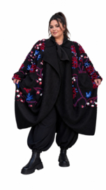 ITALIA MODA zachte wolmix jas/mantel/vest/blazer stretch /in meerdere kleuren