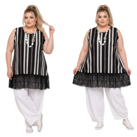 AKH oversized viscose mix A-lijn tuniek/top