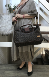 Giulia Pieralli luxe designer dames handtas bruin - Fashion glamour bag