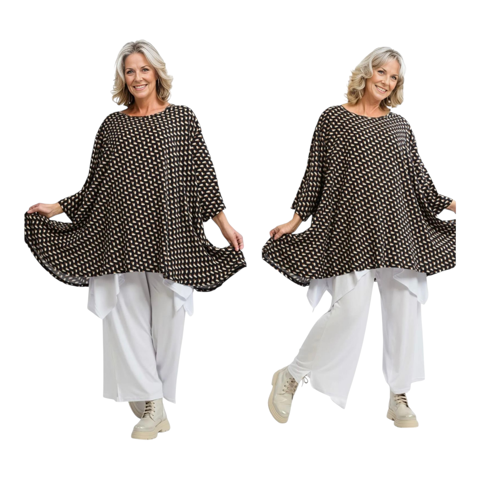 AKH viscose oversized A-lijn tuniek