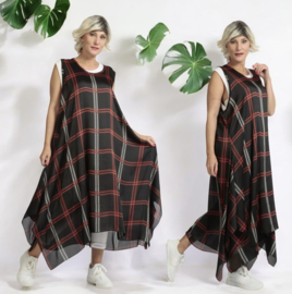 AKH oversized chique chiffon A-lijn  jurk/overjurk /tuniek apart