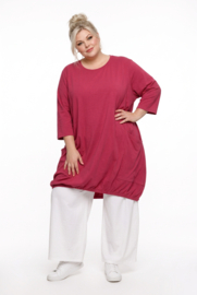 AKH viscose/linnen  A-lijn jurk/tuniek met zakken apart