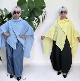 Italia Moda oversized gebreide top/poncho stretch/in meerdere kleuren